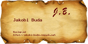 Jakobi Buda névjegykártya